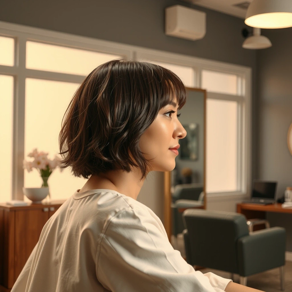 Ilustrasi geometris folikel rambut